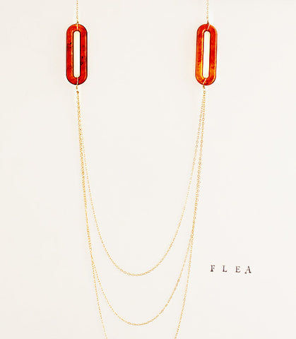 FLEA Graduated Tortoise Necklace